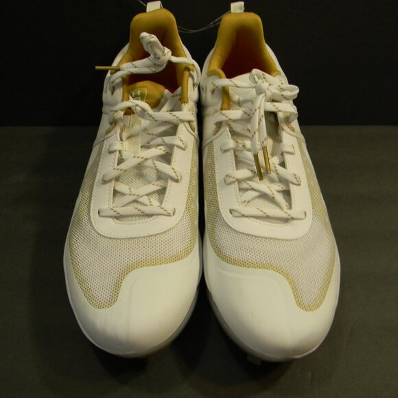 Under Armour Clyde MT 3024328-103 White Gold Women's Softball Metal Cleats 11.5 - Picture 7 of 9